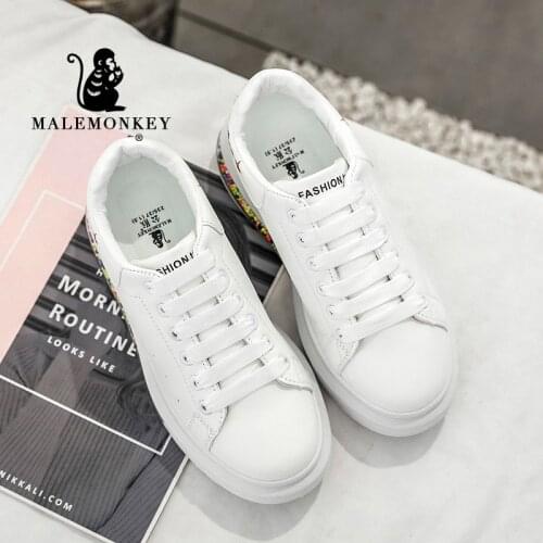 2021 White Platform Sneakers Women Lace Up Shoes 2021 Summer Autumn Female Walking Vulcanize Casual Shoes Comfortable Breathable