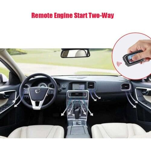 Double-sound LCD screen remote control to start car alarm Automatic Trunk Opening pke keyless entry sheriff signaling starline