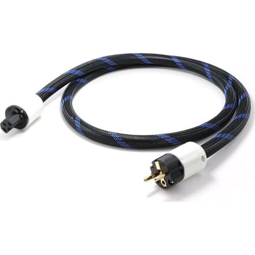 Piece FP-314Ag Hifi audio OFC silver plated Power Cord Cable hifi Audiophile Power Cord AC EU/US Power plug Cord POWER line