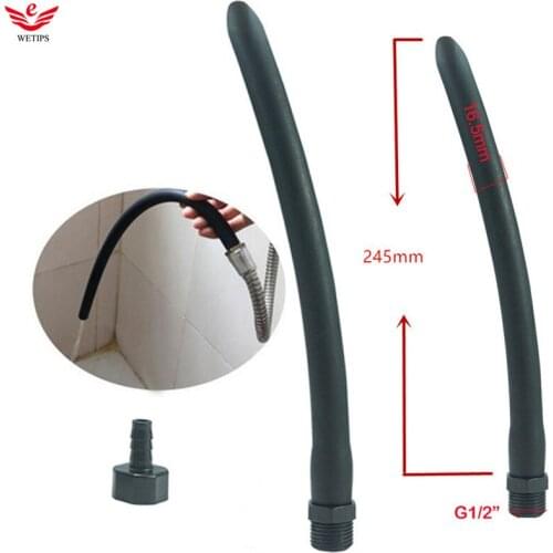 Wetips Silicone Anal Cleaner Anus Douche Bidet Ducha Enema System Anal Portable Shower Hygienic Enema Shower Cleansing Nozzle