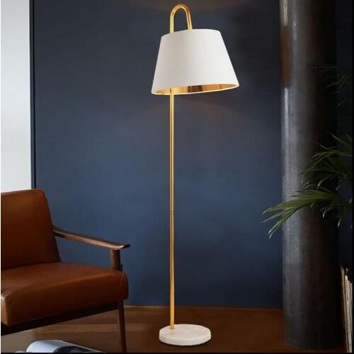 Modern minimalist model room living room study bedroom high-end atmosphere marble chassis floor lamp