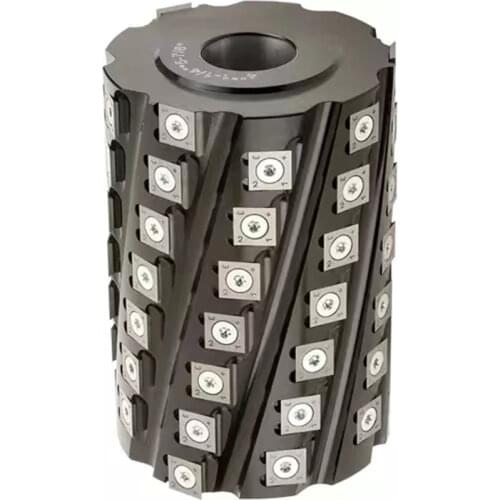 LIVTER Spiral Cutter Head Helical Cutterhead for Spindle Machine 4-side Moulder with Changeable T.C.T Carbide Blade