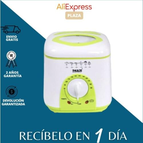 Thulos electric fryer TH-FR10 1L removable basket thermostat adjustable 80-90 ° C 950W rubber feet non-slip