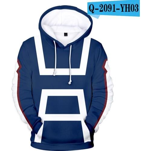Newest Men women Anime Clothes My Hero Academia Hoodie Cosplay Boy Girl Sweatshirts High Quality Autumn Winter children hoodies