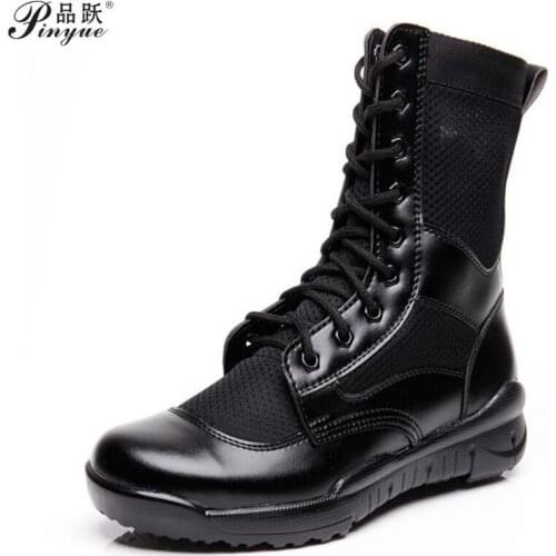 Outdoor Army Boots Mens Military Desert Tactical Boot Shoes Autumn Breathable Combat Ankle Boots Botas Tacticos Zapatos