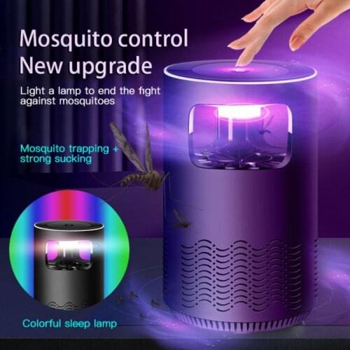 USB Plug Intelligent Mosquito Suction Lamp Summer Photocatalyst Mosquito Killer Mosquito Household Indoor Catching Trap Lamp