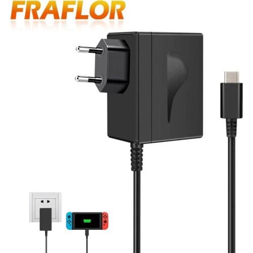 US/EU Plug AC Adapter Charger for Switch NS 1.5A 2.6A Travel Charger For Switch Game Console Charging USB Type-C Power Supply