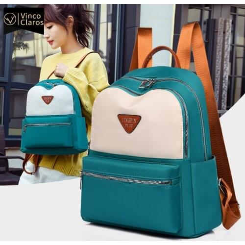 Panelled Oxford Backpacks for Women Designer Bags Canvas Backpack Travel Fashion Backpacks for School Teenagers Girls Softback