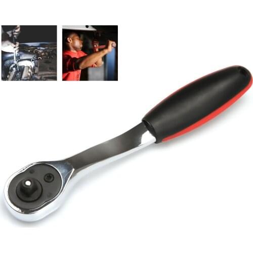 1/4" 3/8" 1/2" Cr-V Flexible Ratchet Wrench Socket Driver Allen Key Length Adjustable 72 Teeth Ratchet Spanner Wrench