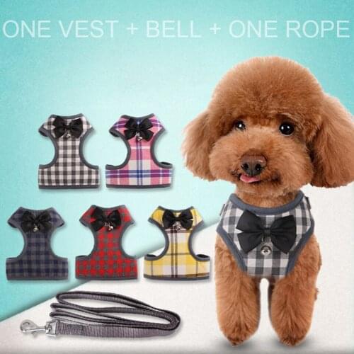 1Pcs Summer Pet Clothes Dog Jacket Vest Fashion Plaid Shirt with Bell For Dogs Coat Jacket Puppy Pet Clothing