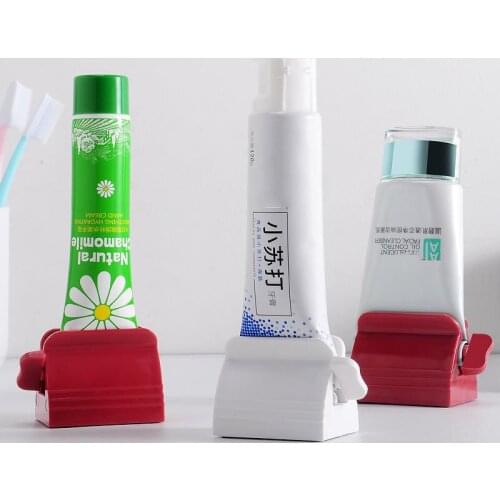 1 Pcs Rolling Toothpaste Device Tube Dispenser Holder Plastic Facial Cleanser Squeezer Press For Bathroom Accessories
