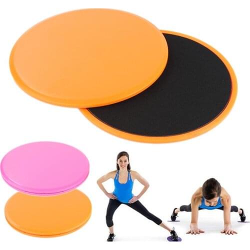 2PCS Fitness Disc Exercise Sliding Plate Gliding Discs Yoga Slider Fitness Disc Exercise Sliding Plate Yoga Training Exercise