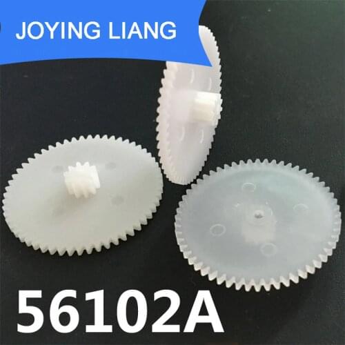 56102A 0.5M Gear Diameter 29mm 56T 10 Teeth Double-layer Plastic Gear Transmission Small Parts Toy Aircraft Model Accessories