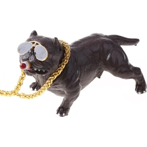 Y1AE Bully Dog Car Center Console Interior Dashboard Ornament No Base Fashion Funny Cute Home Decoration Auto Accessories