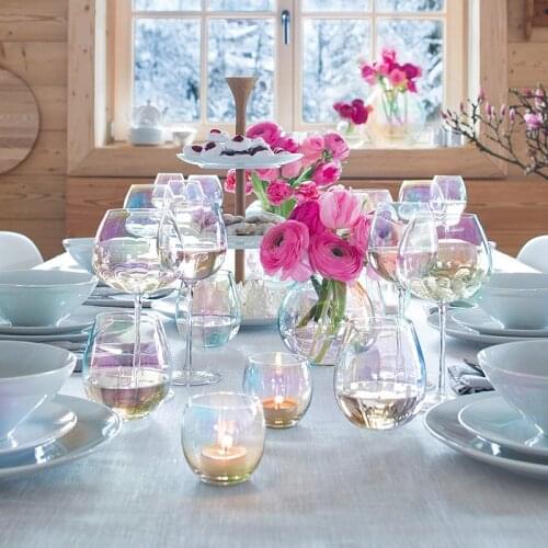 Rainbow Red Wine Glass Whiskey Crystal Cocktail Glasses Champagne Flute Brandy Beer Cups Ice Cream Glasses for Wedding Party