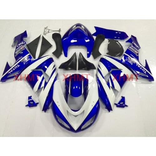 For Kawasaki ZX10r 2006 - 2007 Fairing for Kawasaki ZX10r 2007 Plastic Fairings Ninja ZX 10r 2007 Blue White Fairings