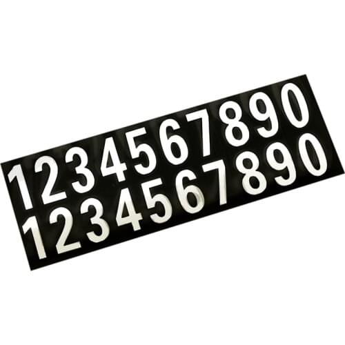 Car or House Door Street Address Mailbox Number Digits Numeral Car Room Gate Vinyl Decal Reflective Stickers White Black