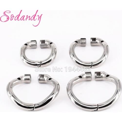 SODANDY Arc Chastity Base Ring Stainless Steel Curved Penis Ring For Male Chastity Device In Our Shop Cock Cage Penisring Metal