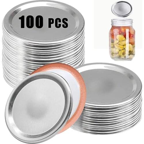 Canning Lids Mason Jar Lids Colorful 100 Pcs 70mm 86mm Silicone Sealing Ring For Mason Canning Jars
