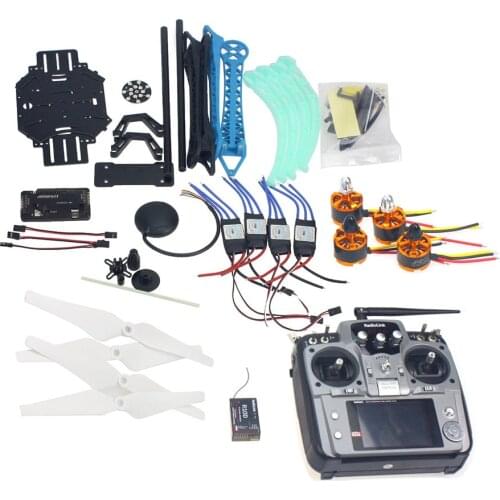 F08151-L RC Drone Quadrocopter Aircraft Kit 500mm Multi-Rotor Air Frame 6M GPS APM2.8 Flight Control AT10 Transmitter