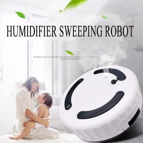 LEARNHAI USB Rechargeable Auto Cleaner Robot Microfiber Smart Sweep Mini Auto Multifunctional Humidifier Sweeper Household