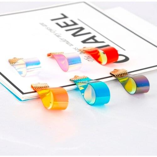 New Style Charm 35x10mm PVC Clear Charm Pendants For Fashion Jewelry Making DIY Jewelry Findings