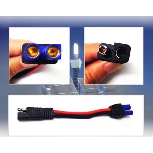 1-48V EC5 Female Plug to SAE DC Solar Power Battery Automotive Cable Extension Wire Car Starting Systems Connectors Silicone