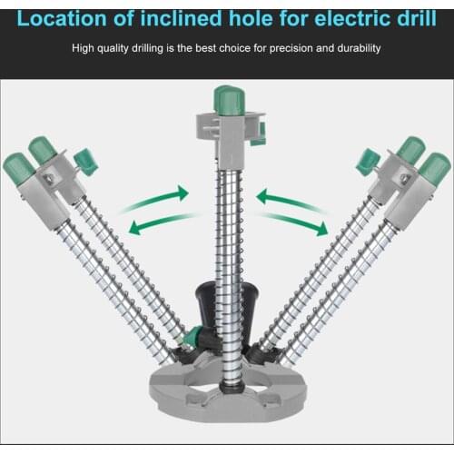Portable Steel Electric Drill Bracket 45-90° Angle Adjustable Guide Attachment Stand Clamp Work Station Woodworking Utensil