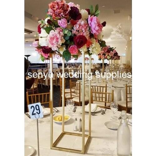 Wedding flower stand mental gold candelabra centerpiece / cheap candelabra senyu0639