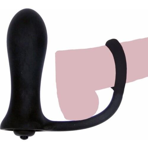 Vibrating Silicone Anal Sex Toy Strap On Dildo Prostate Massager Butt Plug Adult Sex Product Sex Machine for Men