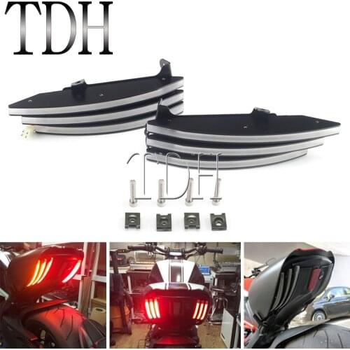 Rear Tail Light Brake Turn Signals Integrated LED Lamp For Ducati Diavel 2011-2018 AMG Carbon Titanium 959 Panigale Corse 2019