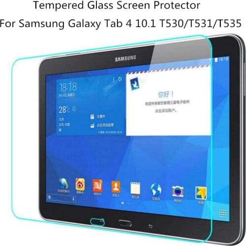 Premium 9H 0.3mm Tempered Glass Screen Protector for Samsung Galaxy Tab 4 10.1 SM-T530 T531 T535 10.1'' Tablet Protective Film
