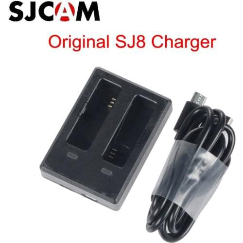 SJCAM SJ8 Battery Dual-Slot Charger SJ8 Series Travel Charger for SJCAM SJ8 Series Action Cameras