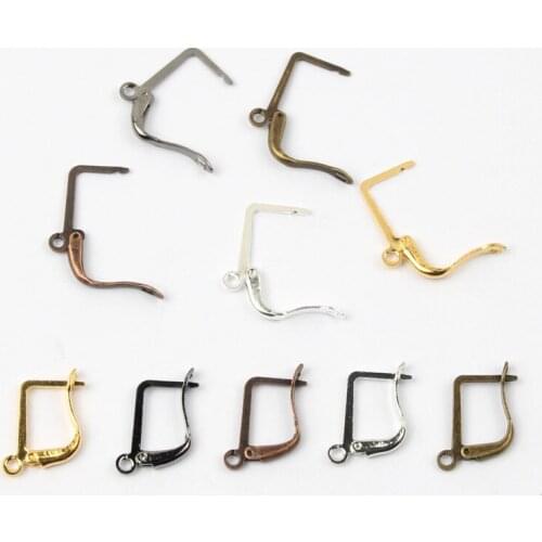5Colors 13x17mm Rectangle Plated Fashion Jewelry Findings Alloy Lobster Clasp Hooks for Necklace&Bracelet Chain DIY 20pcs/lot