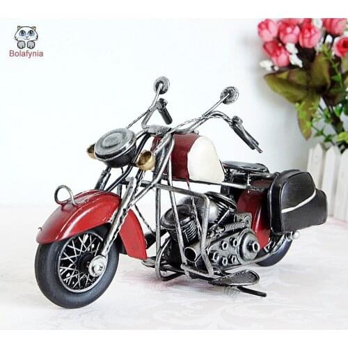 BOLAFYNIA Iron pull motorcycle model toy children toy for Christmas birthday gift crafts motorcycle