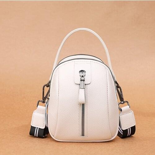 Womens Bag 100% Genuine Leather Handbag High Quality Cowhide Female Shoulder Messenger Bag Luxury Fashion Small Women Totes Bag