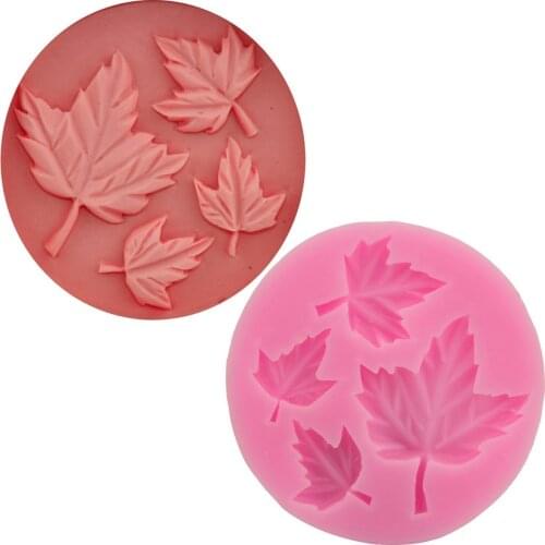 1Pcs Maple Leaf Silicone Mold Baking Cupcake Fondant Cake Decorating Tools Leaves Candy Chocolate Gumpaste Mould
