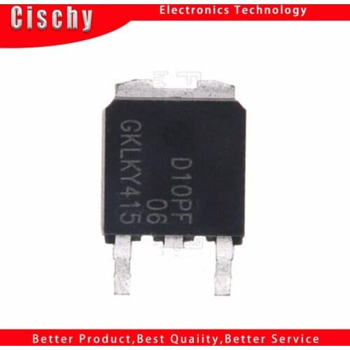 10pcs/lot STD10PF06 D10PF06 TO-252 60V 10A