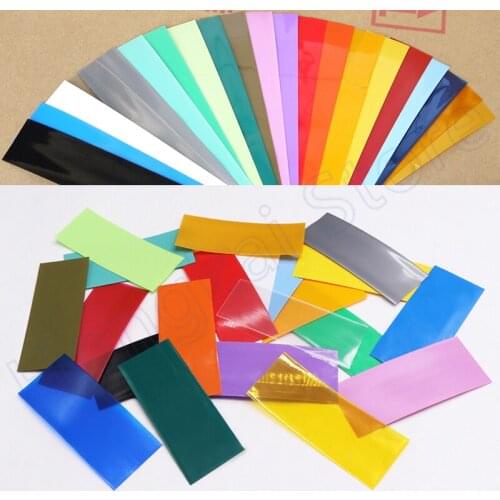 20pcs PVC Heat Shrink Tube 18650 Lithium Battery Wraps Heat shrink Sleeving Flame Retardant Battery Film For Single Battery