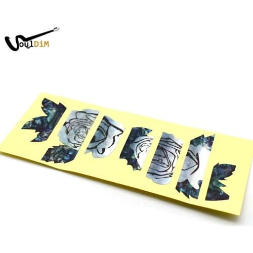 20pcs DIY Electric Acoustic Guitar Inlay Sticker Rose Flower Guitar Neck Decals Guitarra Accsessories