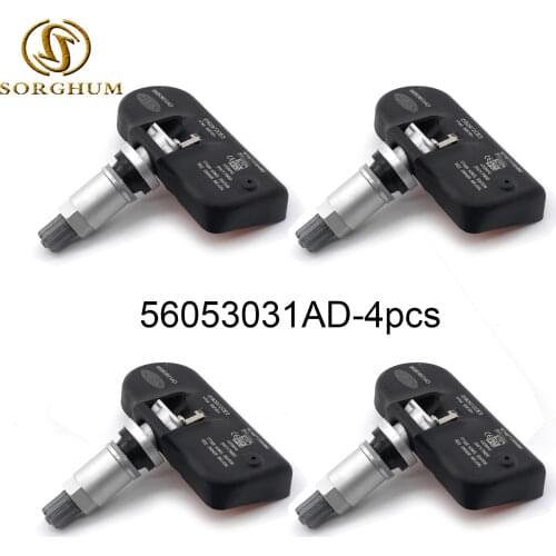 4pcs Tire Pressure Sensor 56053031AD TPMS 433 MHz Fits For Chrysler For Dodge Journey