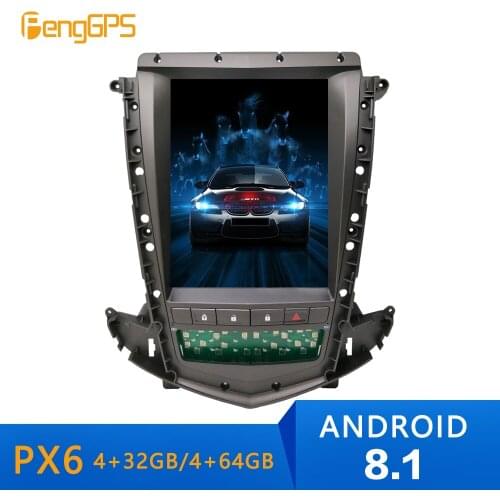 Android 8.1 4+64 Tesla system car no dvd player radio gps automatic For Cadillac SRX 2013 2014 2015 2016 + navigation headunit
