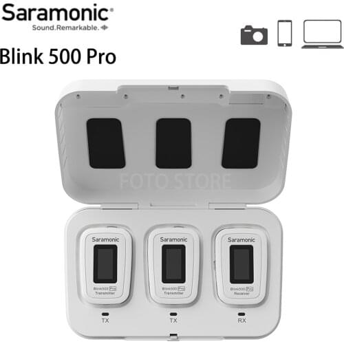 Saramonic Blink500 Blink 500 Pro Wireless Microphone System Lavalier Professional Video Studio Mic for DSLR Camera Phones