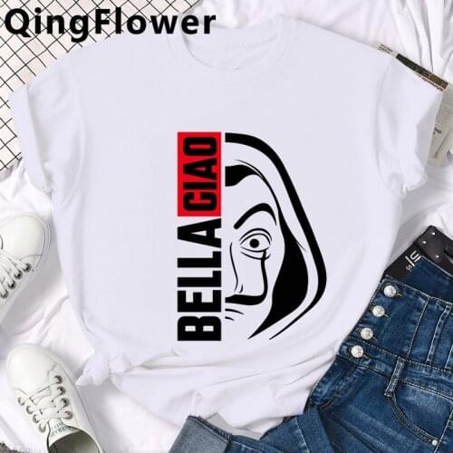 Money Heist La Casa De Papel House of Paper Bella Ciao clothes male grunge graphic tees white t shirt tumblr tshirt ulzzang