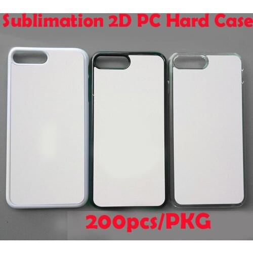 200pcs Sublimation Blanks 2D PC Hard Phone Cases for Iphone Samsung Xiaomi Honor Nova Huawei Oppo Vivo Heat transfer printing