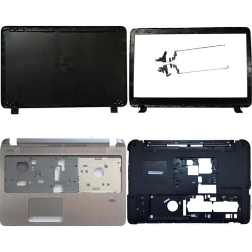 For HP Probook 450 455 G2 LCD top cover case/LCD Bezel Cover/Palmrest Upper NO touchpad/Bottom case cover 791689-001/LCD hinges