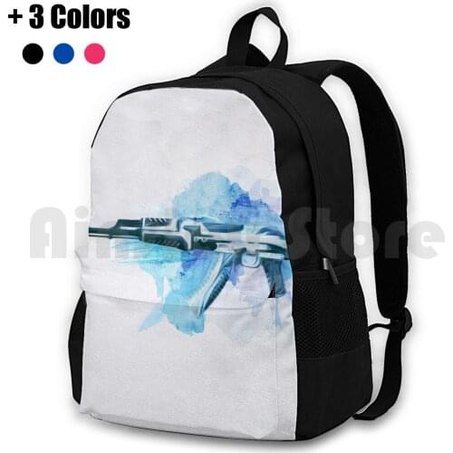 Cs : Go Ak-47 Vulcan Outdoor Hiking Backpack Waterproof Camping Travel Cs Go Cs Counter Strike Weapons Video Games Gaming Csgo
