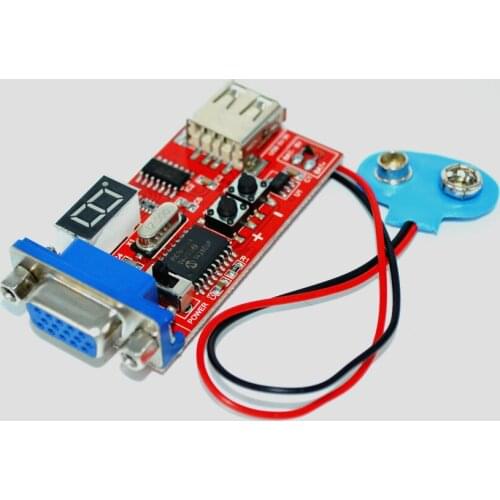VGA Signal Generator LCD Tester 15 Signal Output USB Battery Dual Power Supply