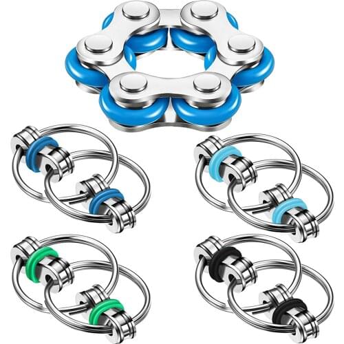 Fidget Toys Decompression Metal Relief Chain For Autism Antistress Toys Set Relax Adhd Spinner Key Ring Puzzle Sensory Toys