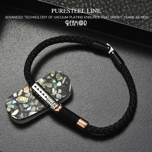 REAMOR 316l Stainless Steel Structural Design Mechanical Bracelets Men Women Light & Darkness Knight Steel Wire Bracelet Jewelry